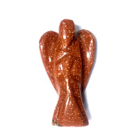 Red Goldstone Angel Statue