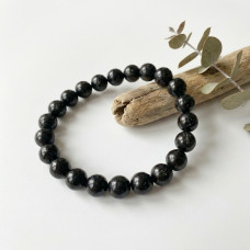 Black Obsidian Beads Bracelet