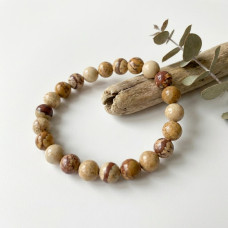 Camel Jasper Beads Bracelet