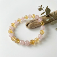 Citrine & Rose Quartz Healing Bracelet Citrine & Rose Quartz Healing Bracelet