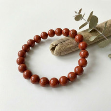 Red Jasper Beads Bracelet