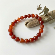 Red Carnelian Beads Bracelet