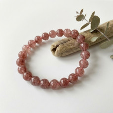 Strawberry Quartz Beads Bracelet Strawberry Quartz Beads Bracelet