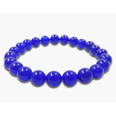 Blue Jade Beads Bracelet 