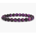 Purple Tiger Eye Beads Bracelet