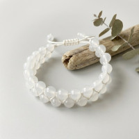 White Moonstone Bracelet