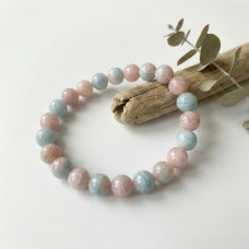 Morganite Beads Bracelet
