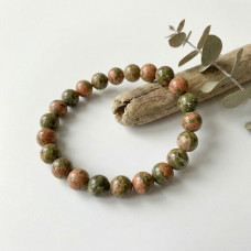 Unakite Beads Bracelet