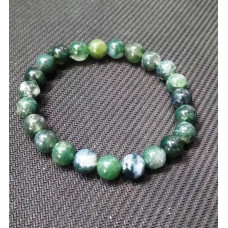 Moss Agate Beads Bracelet