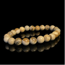 Camel Jasper Beads Bracelet 