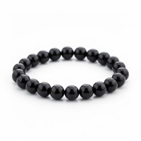 Black Hakik Beads Bracelet 