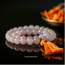 Rose quartz mala