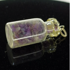 Amethyst Bottle Pendant