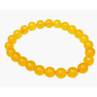 Yellow Jade Beads Bracelet