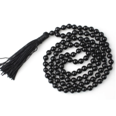 Black Obsidian Beads Mala